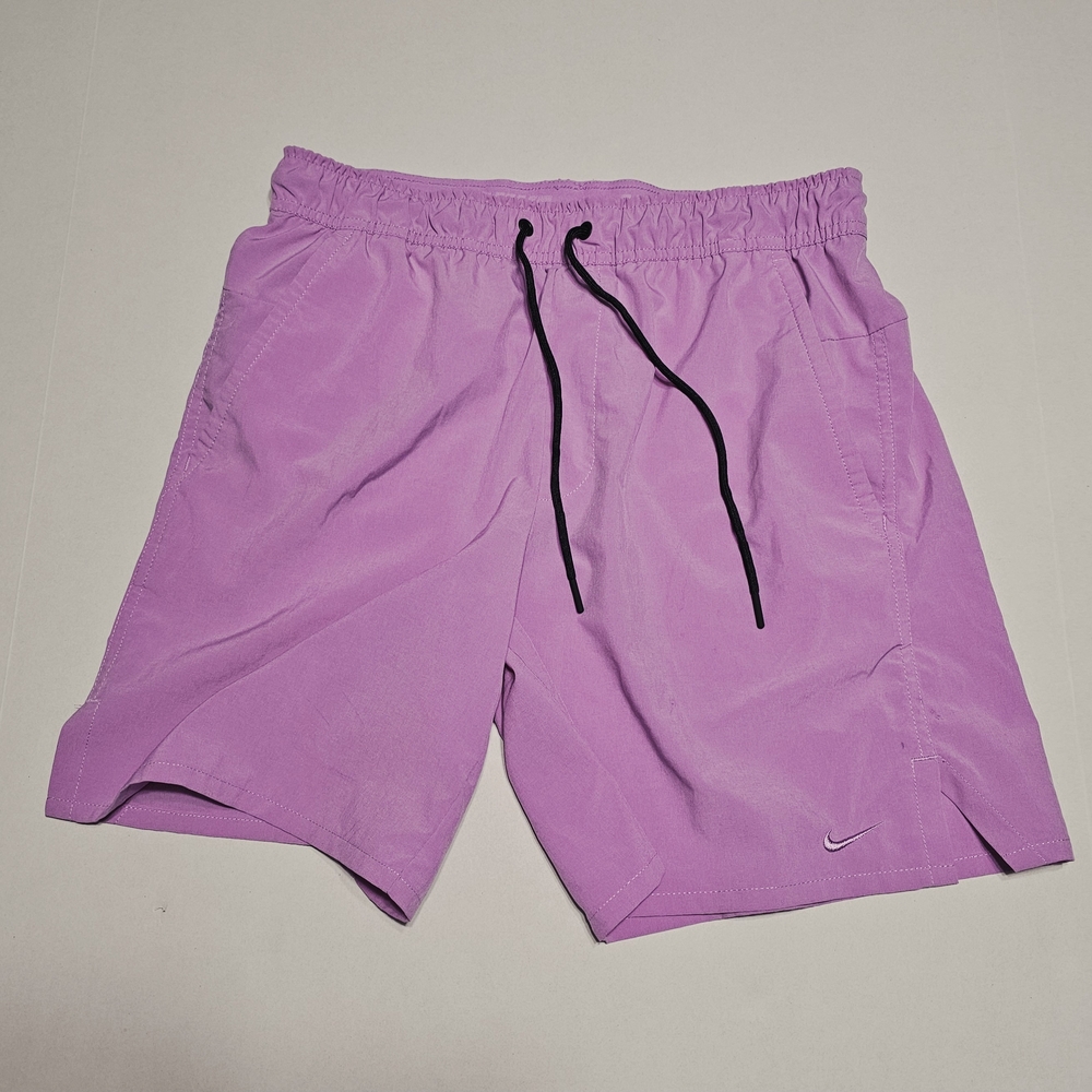Nike Athletic Shorts Purple and Black Lightweight Design